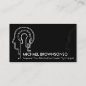 Silhouet-ontwerp met tussensluitend hoofd visitekaartje (Voorkant)