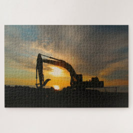 Silhouet op de brekers legpuzzel
