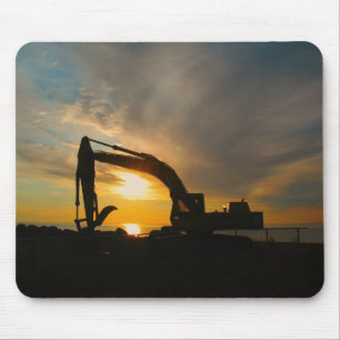 Silhouet op de brekers muismat