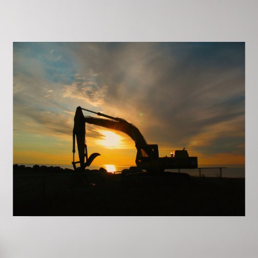 Silhouet op de brekers poster (Voorkant)