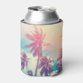 Silhouet palmbomen, zonsondergang abstract. blikjeskoeler (Blikje Voorkant)