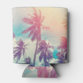 Silhouet palmbomen, zonsondergang abstract. blikjeskoeler (Achterkant)