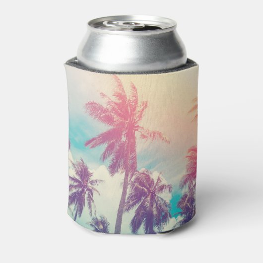 Silhouet palmbomen, zonsondergang abstract. blikjeskoeler (Blikje Achterkant)