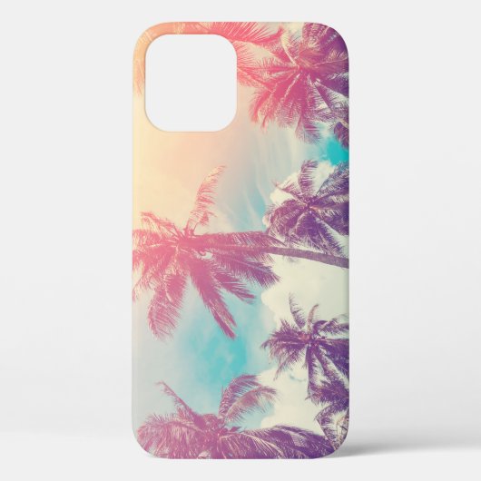 Silhouet palmbomen, zonsondergang abstract. Case-Mate iPhone case (Achterkant)