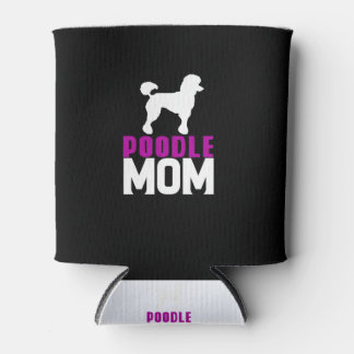 Silhouet Poedel Mam Roze Design Blikjeskoeler