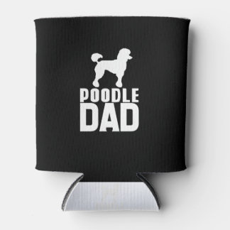 Silhouet Poedel Papa Wit Ontwerp Blikjeskoeler