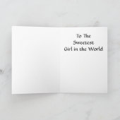 Silhouet Roodkapje Wolf Bossen Verjaardag Kaart (Binnen)