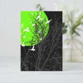 silhouet scherm vogels kaart (Staand voorkant)