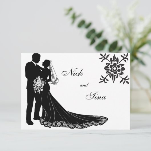 Silhouet Set #3 Kaart (Staand voorkant)