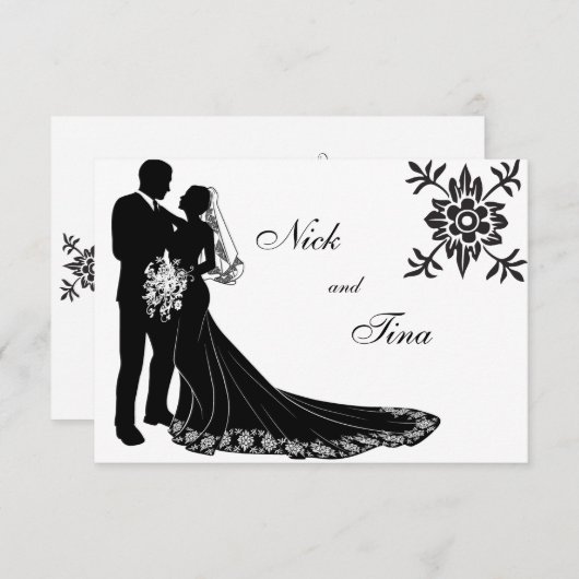 Silhouet Set #3 Kaart (Voorkant / Achterkant)