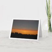 Silhouet Sky Landschap Kaart (Voorkant)