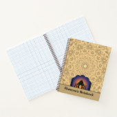 Silhouet Taj Mahal Persoonlijke Naam Notitieboek (Binnen)
