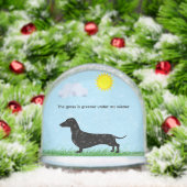 SILHOUET-TECKEL SNEEUWBOL (Kerstmis)