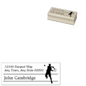 Silhouet Tennisser Retouradres Rubberstempel (Gestempeld)