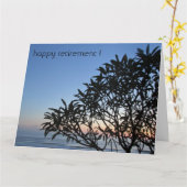 silhouet uittredende boom groot kaart (Gele Bloem)