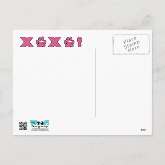 Silhouet Valentijns - Saluki Feestdagenkaart (Achterkant)