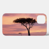 Silhouet van acaciaboom bij zonsopgang Case-Mate iPhone case (Achterkant (horizontaal))