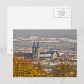 Silhouet van Bamberg, Duitsland Briefkaart (Voorkant / Achterkant)