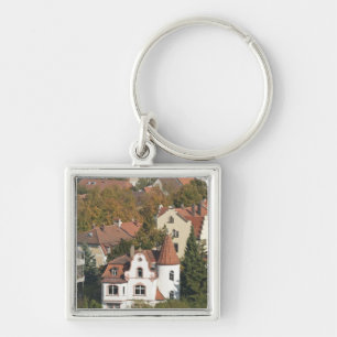 Silhouet van Bamberg, Duitsland Sleutelhanger