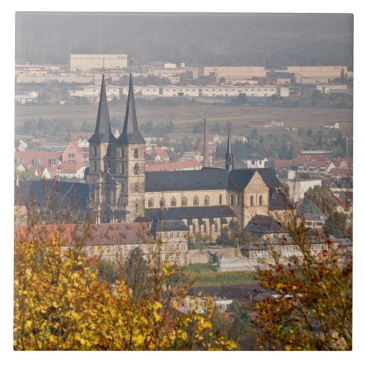 Silhouet van Bamberg, Duitsland Tegeltje (Voorkant)