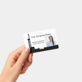 silhouet van boorplatform voor olie badge (Handheld)