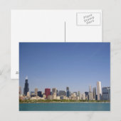 Silhouet van Chicago, Illinois, VS. Briefkaart (Voorkant / Achterkant)