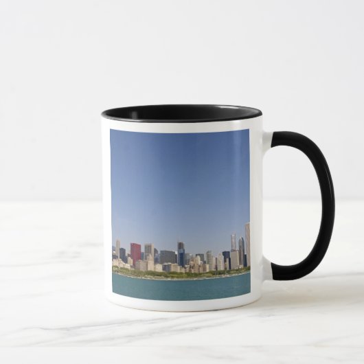 Silhouet van Chicago, Illinois, VS. Mok (Rechts)