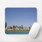 Silhouet van Chicago, Illinois, VS. Muismat (Met muis)