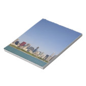 Silhouet van Chicago, Illinois, VS. Notitieblok (Linkerzijde)