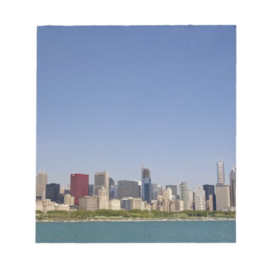 Silhouet van Chicago, Illinois, VS. Notitieblok (Voorkant)
