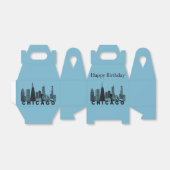 Silhouet van de Chicago Skyline Bedankdoosjes (Uitgevouwen)