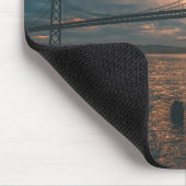 Silhouet van de Golden Gate Bridge Muismat (Hoek)