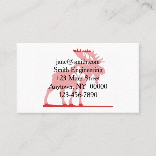 Silhouet van de molen - Kies achtergrondkleur Visitekaartje (Voorkant)