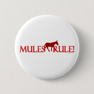 Silhouet van de Muilregel Ronde Button 5,7 Cm