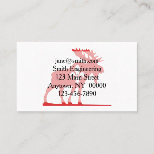 Silhouet van de muis - Kies achtergrondkleur Visitekaartje