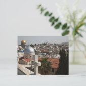 Silhouet van de Oude Stad van Jeruzalem Briefkaart (Staand voorkant)