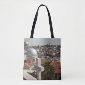 Silhouet van de Oude Stad van Jeruzalem Tote Bag (Voorkant)