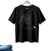 Silhouet van de vrouw t-shirt