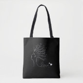 Silhouet van de vrouw tote bag (Voorkant)