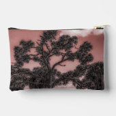 Silhouet van dennen- en palmbomen Accessoiretas Etui (Achterkant)