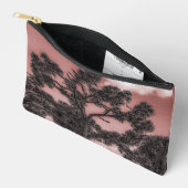 Silhouet van dennen- en palmbomen Accessoiretas Etui (Open)