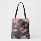 Silhouet van dennen- en palmbomen tote bag (Voorkant)