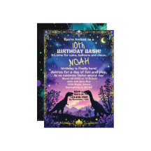 Silhouet van dino met nachtdinosaurusthema