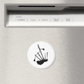 Silhouet van doedelzak magneet (Insitu (Vaatwasser))