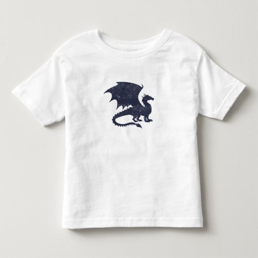Silhouet van draak - Kies achtergrondkleur Kinder Shirts (Voorkant)