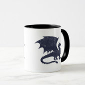 Silhouet van draak - Kies achtergrondkleur Mok (Voorkant rechts)