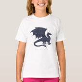 Silhouet van draak - Kies achtergrondkleur T-shirt (Voorkant)
