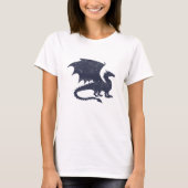 Silhouet van draak - Kies achtergrondkleur T-shirt (Voorkant)