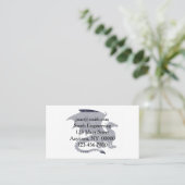 Silhouet van draak - Kies achtergrondkleur Visitekaartje (Staand voorkant)