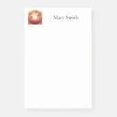Silhouet van draak vliegend over tropisch eiland post-it® notes (Voorkant)